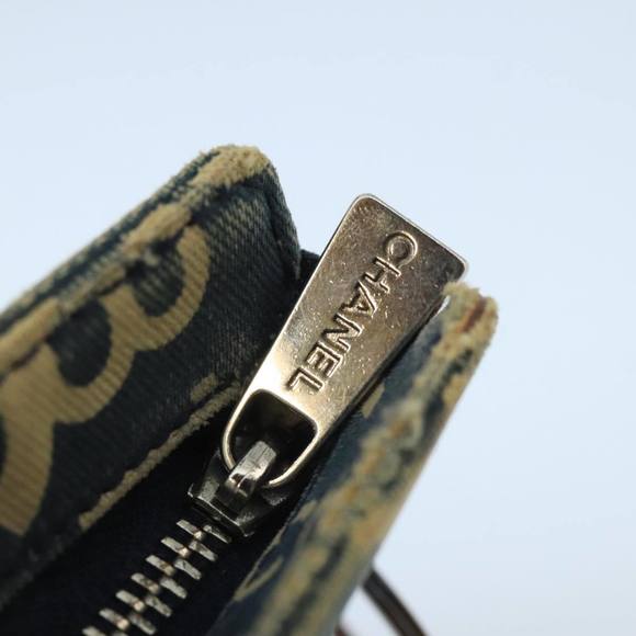CHANEL Bysy line Coin Purse Canvas Blue Silver CC Auth bs19459 - Picture 10 of 16